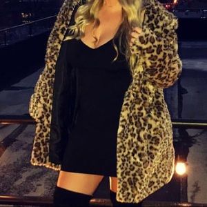 Leopard / Cheetah Faux Fur Coat